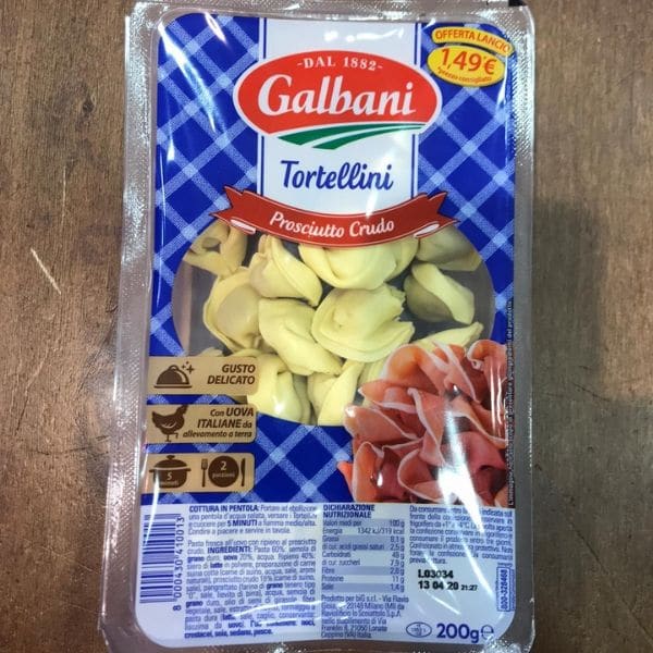 Galbani Tortellini Prosciutto Crudo Macelleria Sparacello Carni
