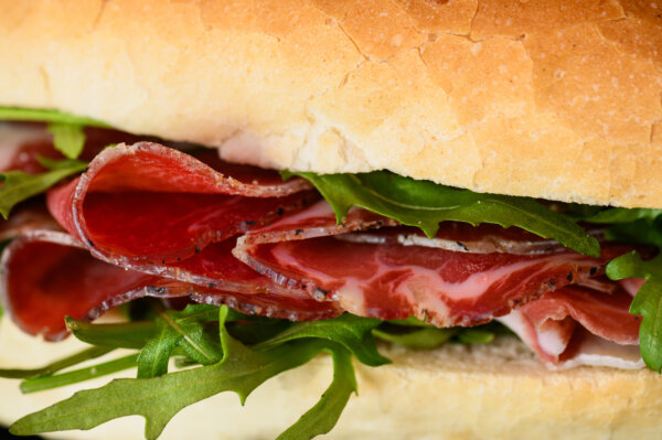 Panino coppa e rucola
