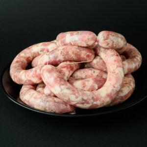 salsiccia di maialino nero a punta di coltello