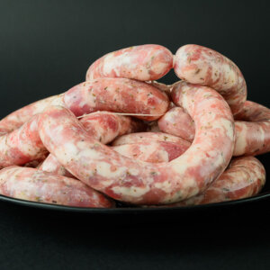 salsiccia di maialino nero a punta di coltello