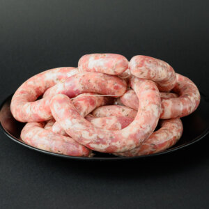 salsiccia di maialino nero a punta di coltello