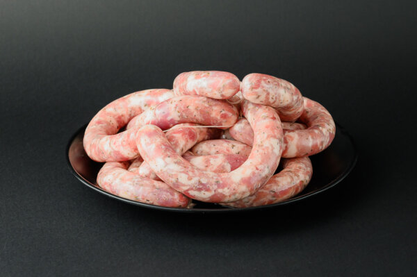salsiccia di maialino nero a punta di coltello