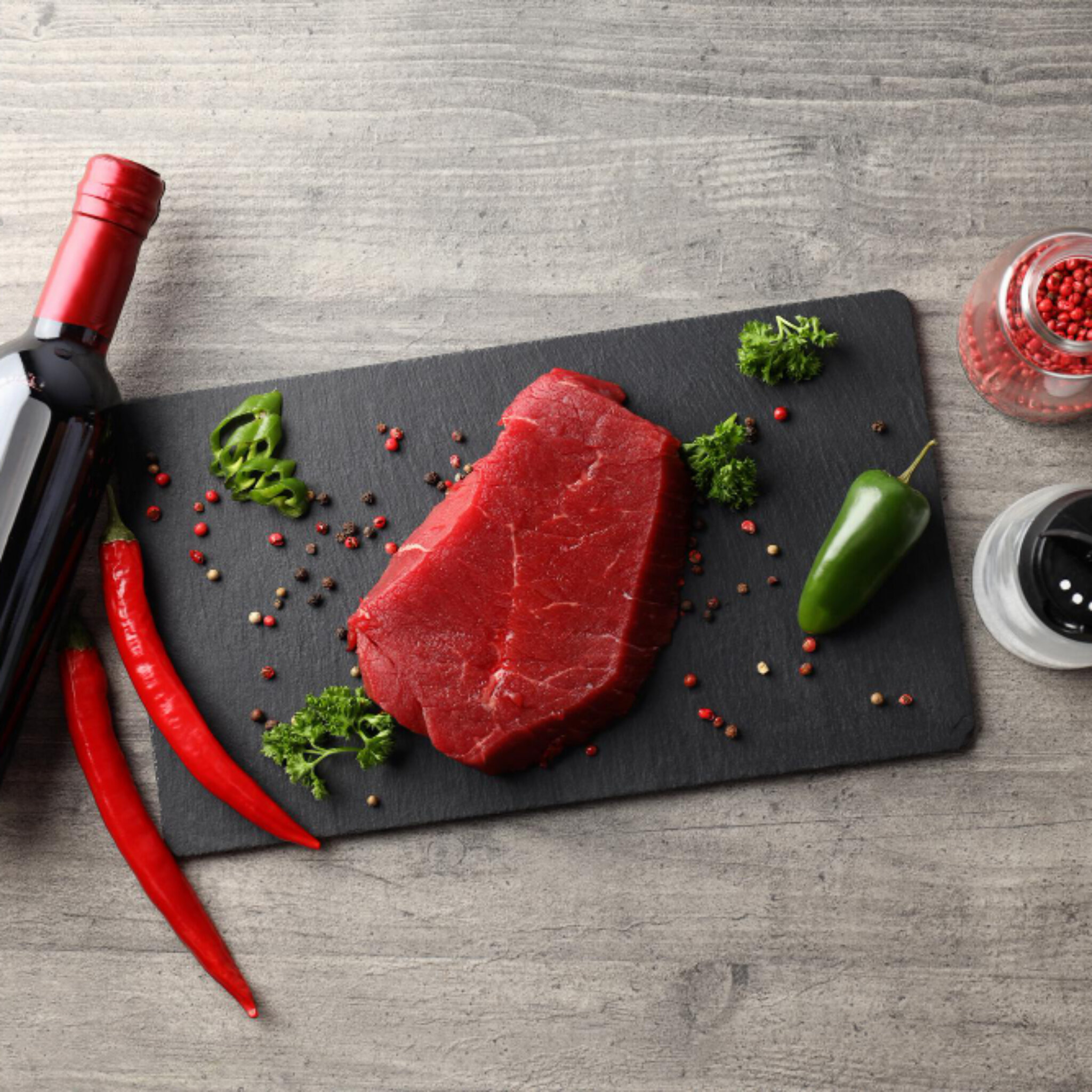 carne rossa e vino